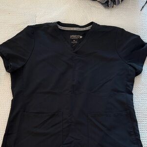 Fabletics Black V-Neck Scrub Top